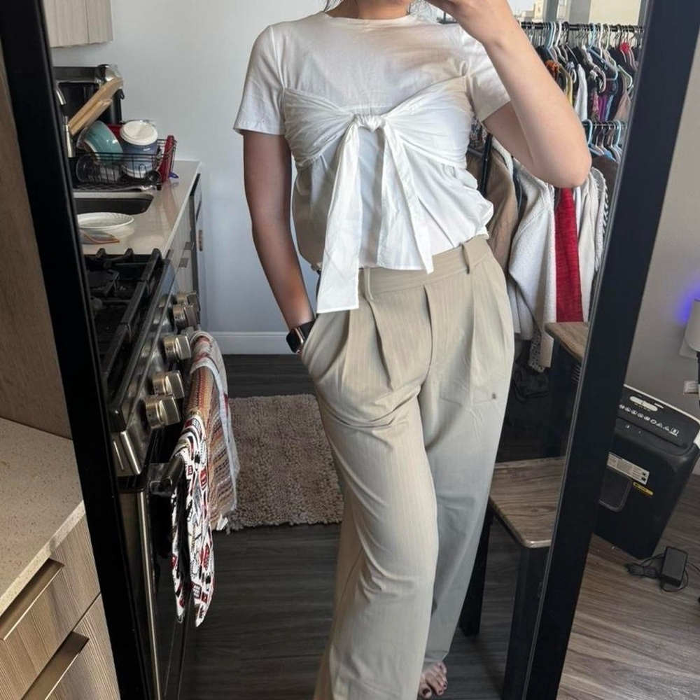 ICHI Avant Garde Streetwear White Tee NWT - Picture 2 of 8